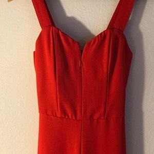 H&M Red fitted jumpsuit
